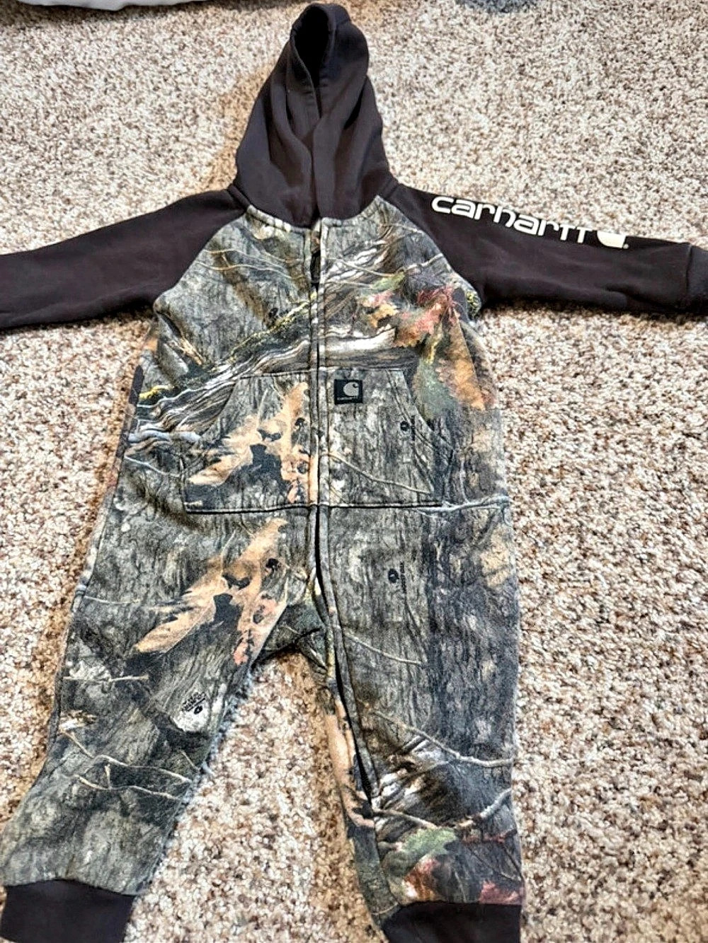 Carhartt Hooded Full-Zip Long-Sleeve Camo Coverall
